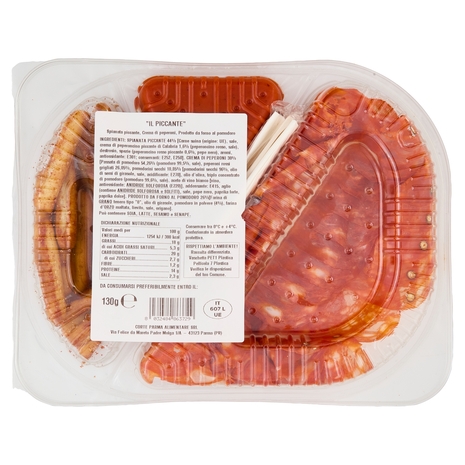 Amoretti Apri & Gusta Piccante Spianata piccante, Crema ai peperoni, Grissini al pomodoro 130 g